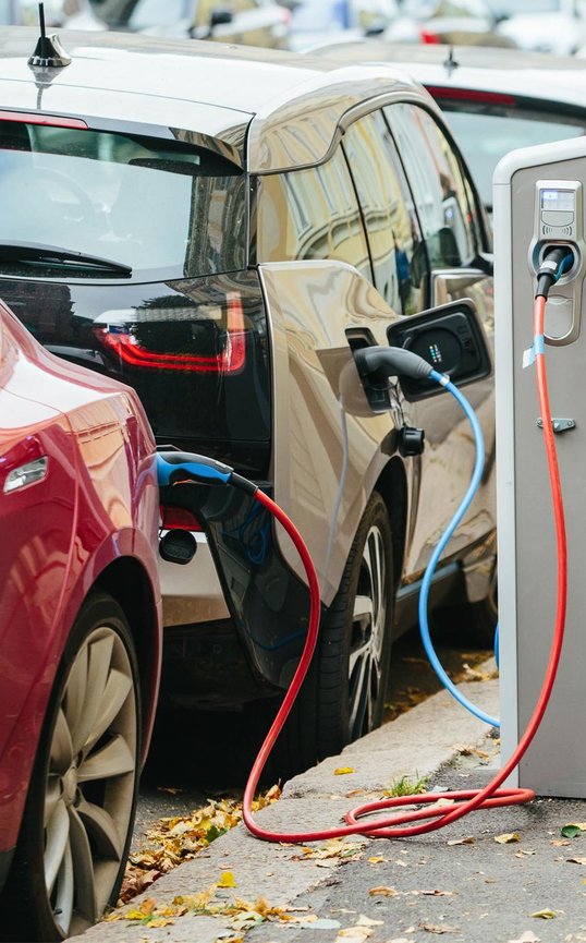 EV cars charging
